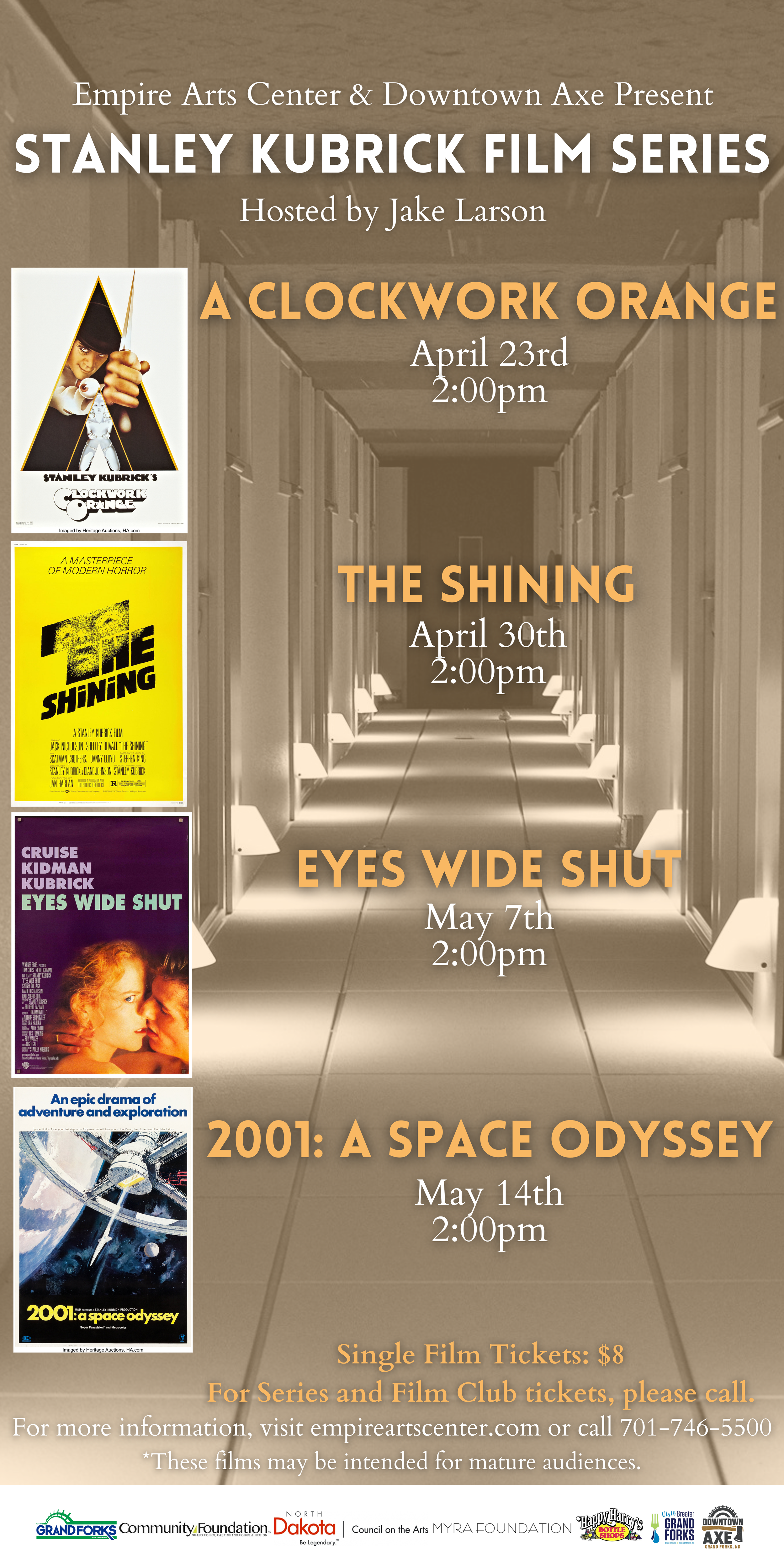 Empire & Downtown Axe Present The Stanley Kubrick Film Series